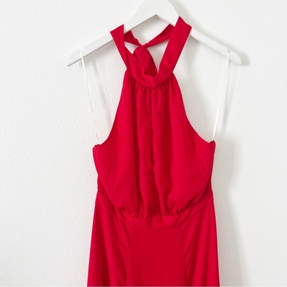 Yumi Kim Rocio High Demand Halter Maxi Dress Red Revolve Anthropologie Medium - Picture 4 of 6